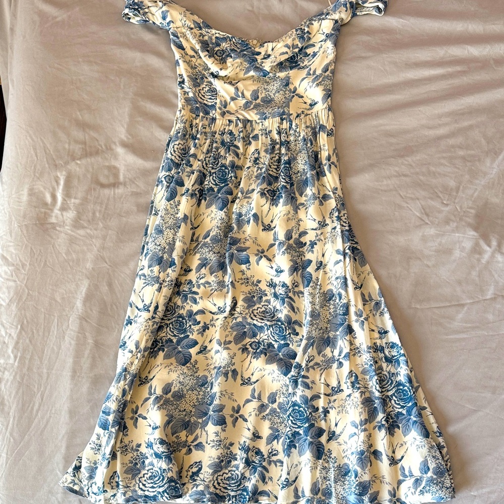 Reformation Violet Dress in Pompadour Print Size 2 - Picture 5 of 7